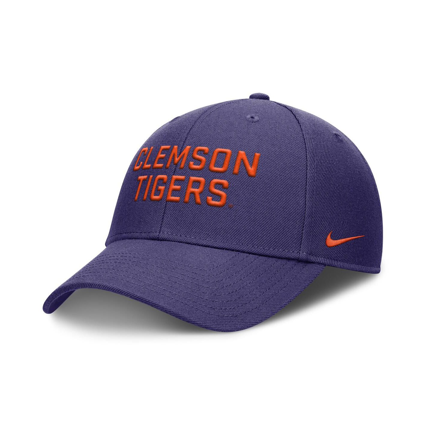 Мужская кепка Nike Purple Clemson Tigers Rise Practice Adjustable Hat — фото 1