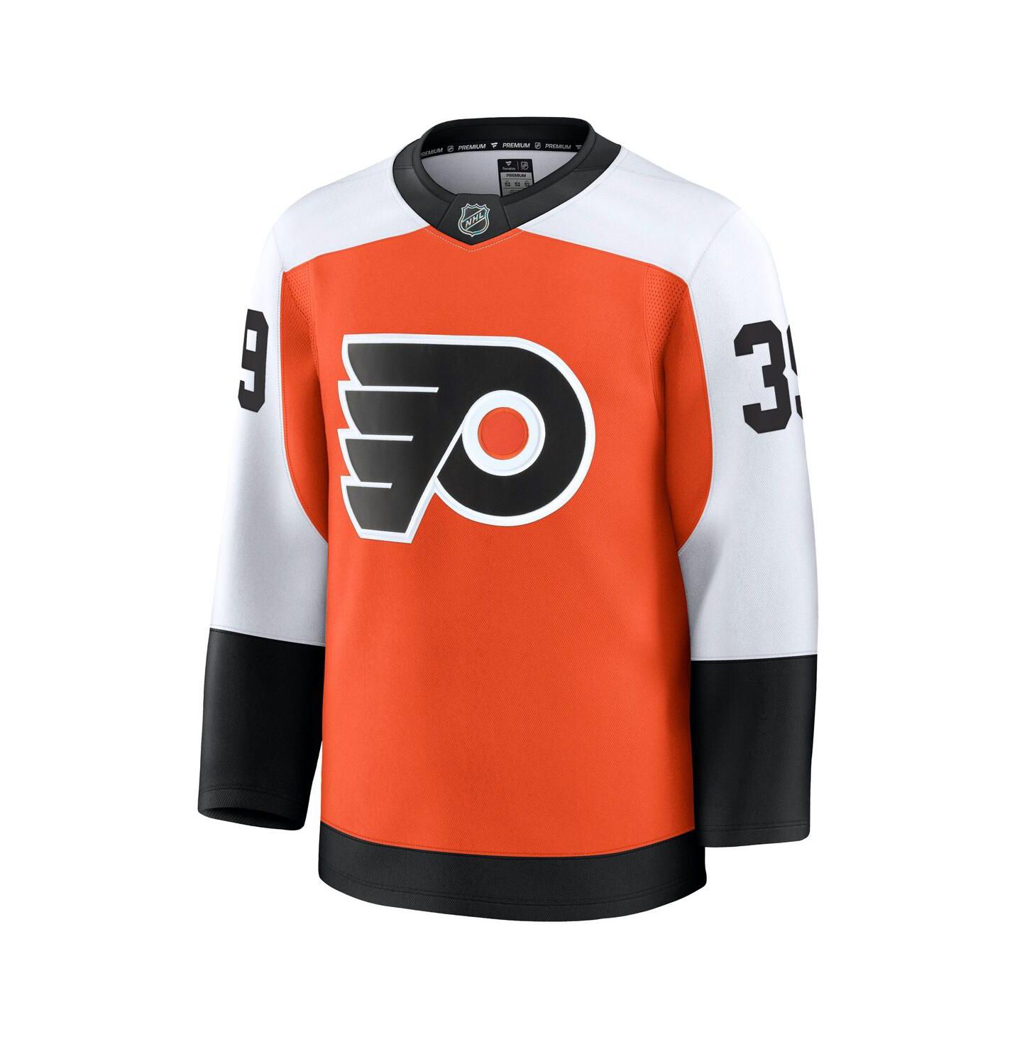Мужской топ Fanatics Matvei Michkov Orange Philadelphia Flyers Home Premium Jersey — фото 2