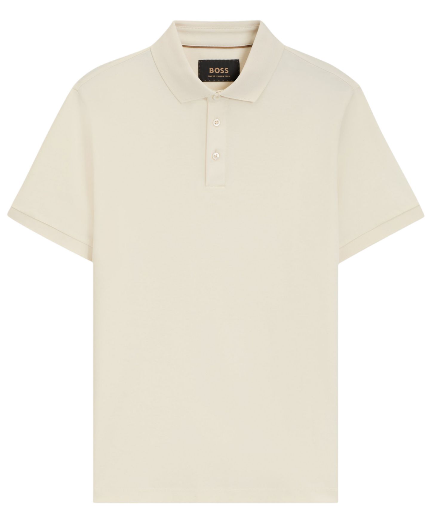 Мужское поло Hugo Boss Regular-Fit Mercerized Cotton Polo Shirt, цвет: Белый — фото 2