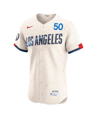 Men's Mookie Betts Cream Los Angeles Dodgers City Connect Elite Jersey
