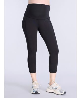 Maternity High Waist Over the Belly Active Pocket Crop Legging - 2 Pack - Motherhood
