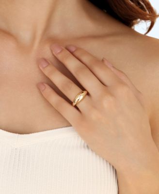 Oval Dome Baguette Ring