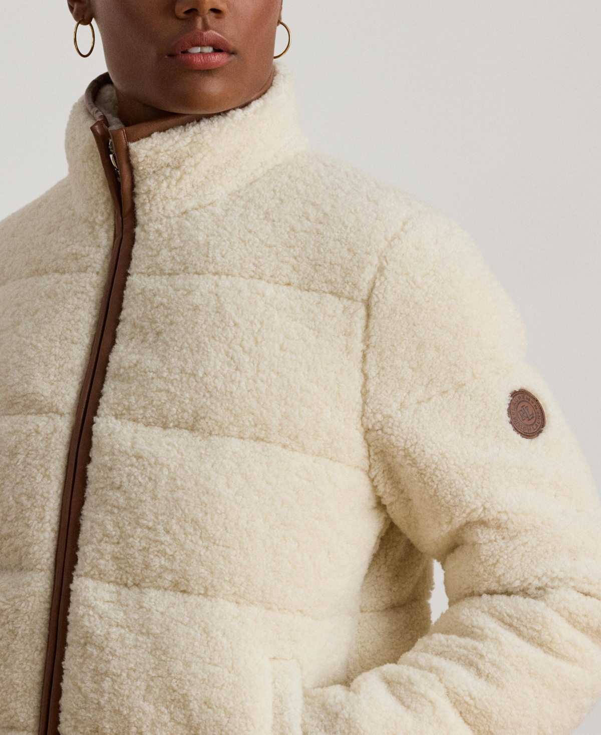 Ralph Lauren Women's Sherpa Jacket In Neutral