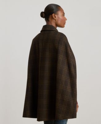 Women's Wool-Blend Cape Coat
