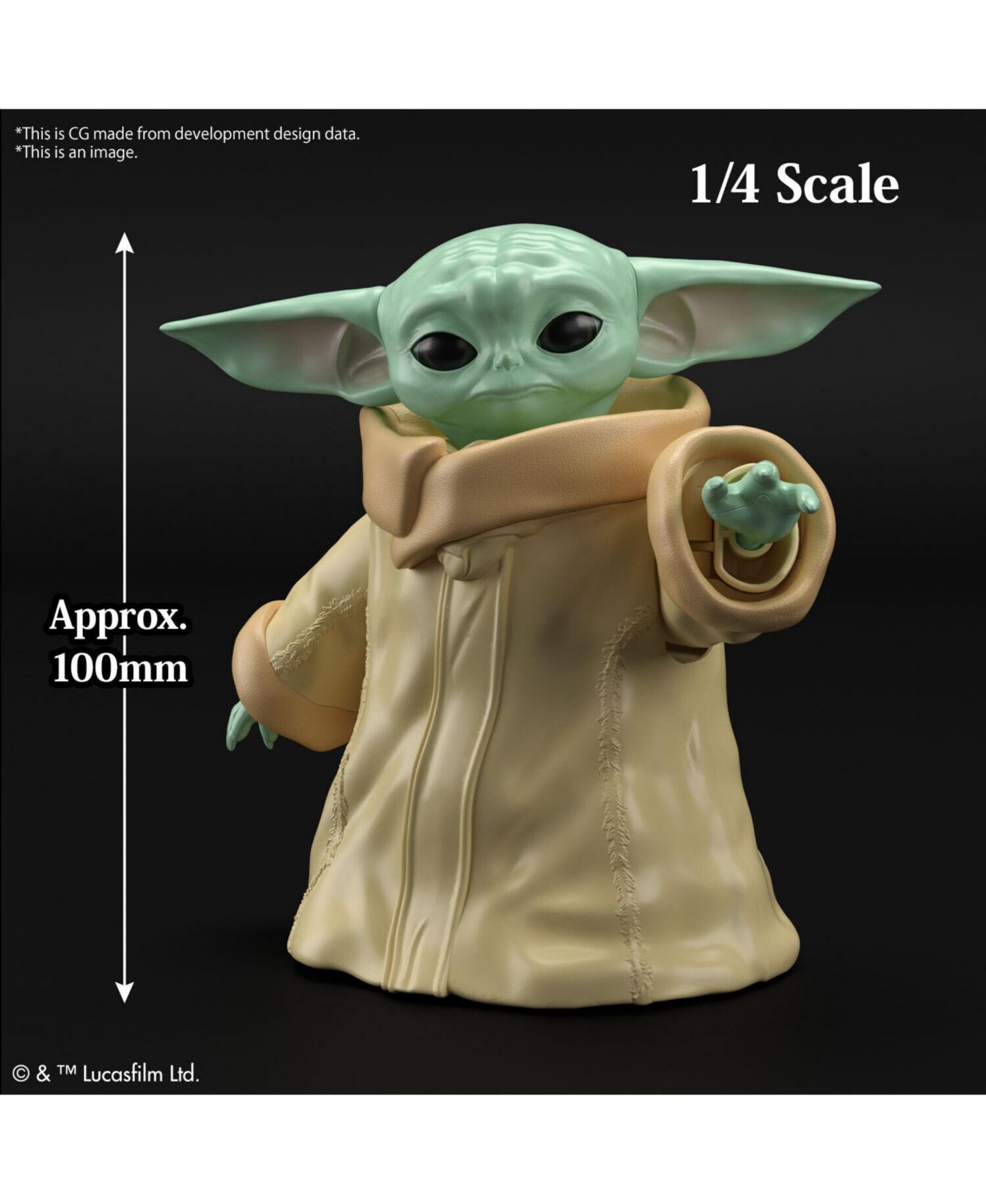 Фигурки Bandai Hobby - Star Wars - 1/4 Grogu — фото 2
