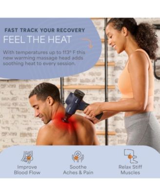 Sonic Pro Deep Tissue Percussion Massage Gun with 8 Attachments – Handheld Muscle Massager for Neck, Back & Athletes