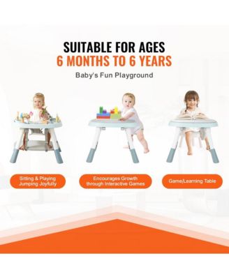 Kids Activity Center Interactive Play Center Table with Toys Music Songs