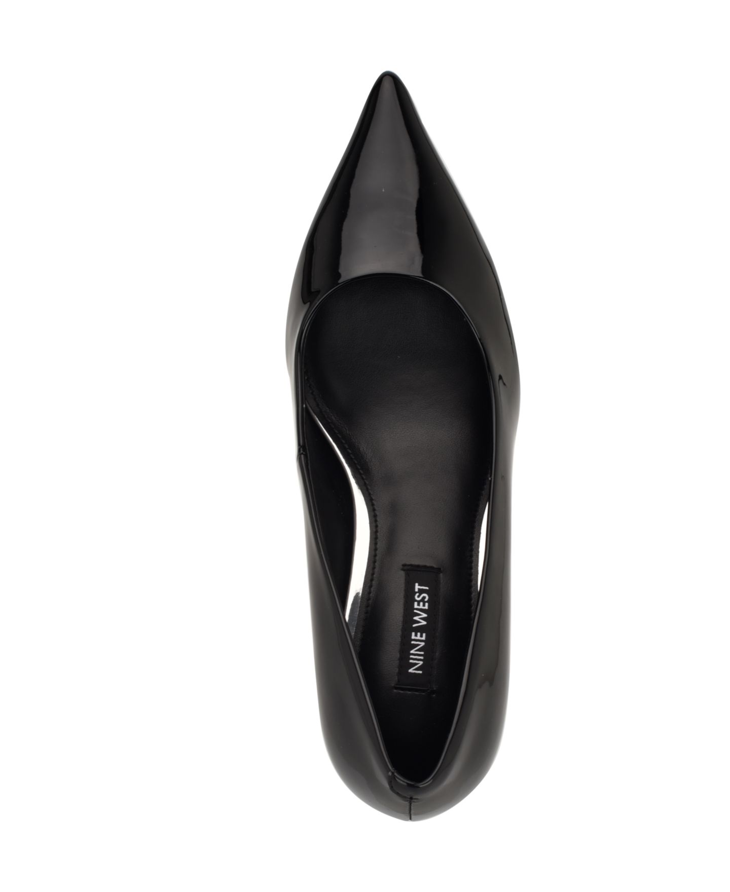 Женские туфли Nine West Sisko Tapered Kitten Heel Pumps, цвет: Чёрный лаковый — фото 4