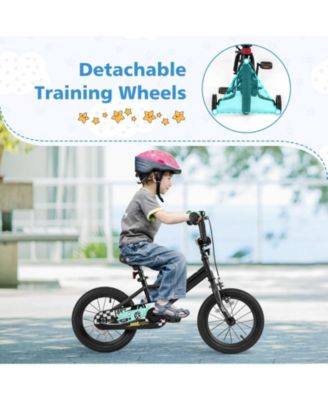 Mecale 14 Inch Kids Bike with Removable Training Wheels for Aged 3-8 Years Old