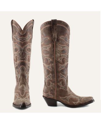 Olivia Leather Cowgirl Boots - Stylish Western Footwear & Comfort By Buck & Brana