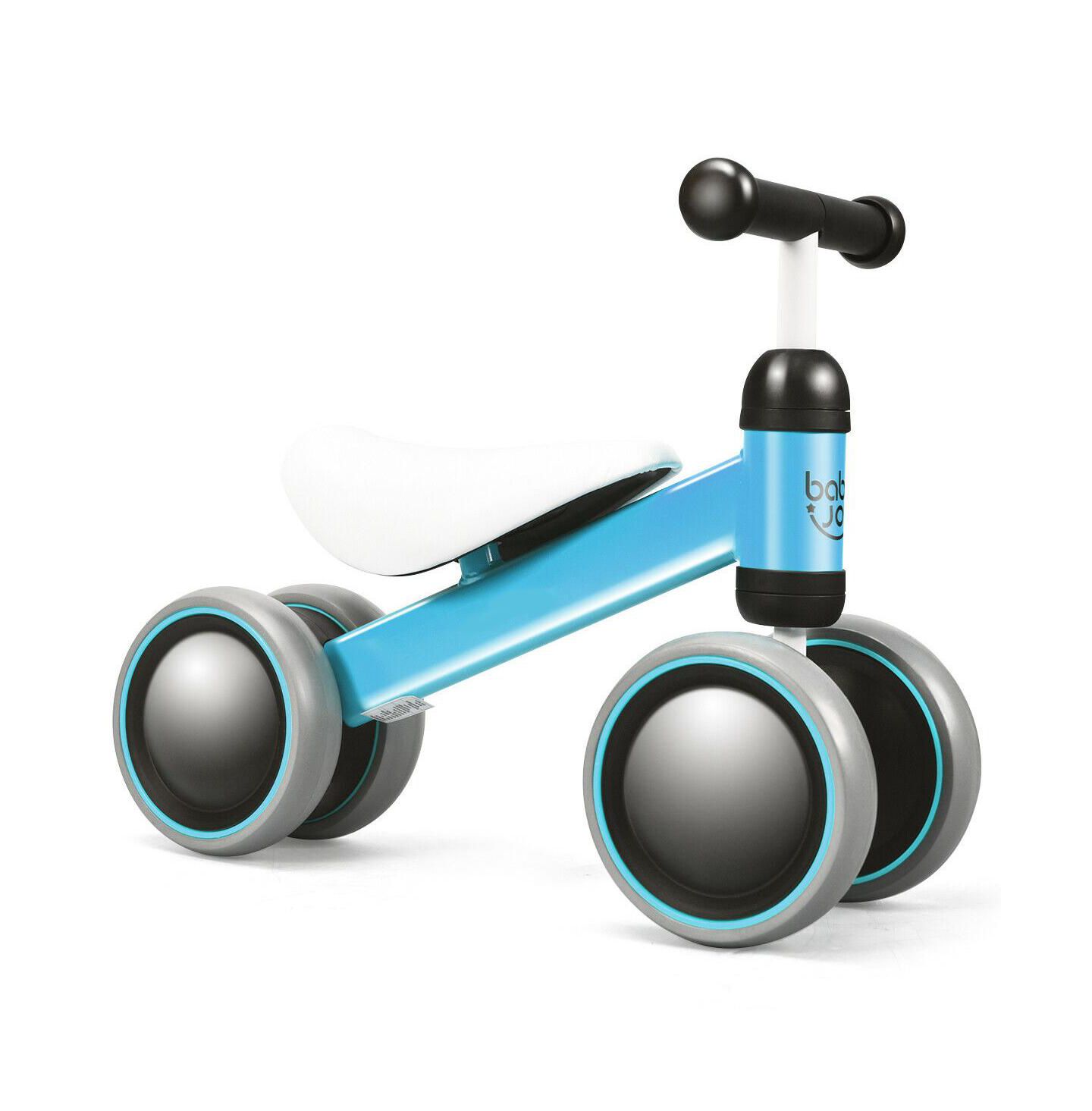 Детская игрушка Mecale Baby Balance Bike for 2 Years Old Boys Girls No Pedal 4 Wheels, цвет: Синий — фото 1