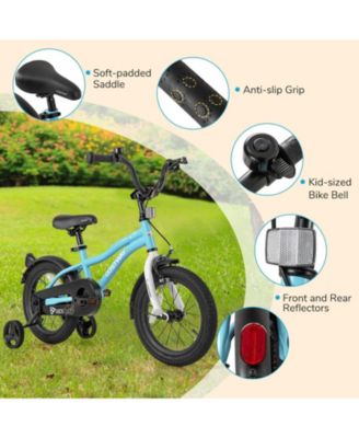 Mecale Kids Bike 14-Inch Children Training Bicycle with 2 Brake for 3-8 Years Old