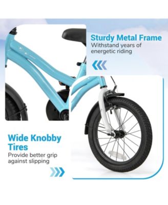 Kids Bike 16-Inch Children Training Bicycle with 2 Brake for 3-8 Years Old