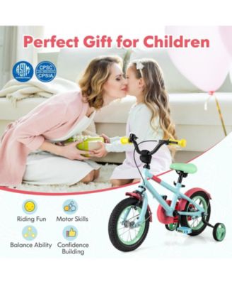 Kids Bike with Adjustable Handlebar and Saddle Blue