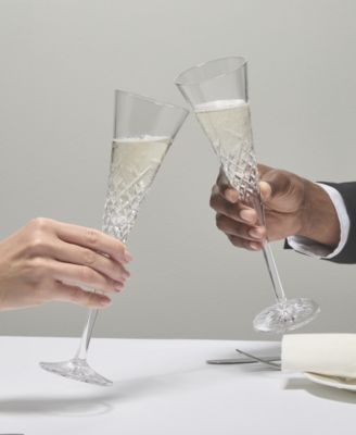 Wishes Happy Celebrations Toasting Flute 7oz, Set of 2