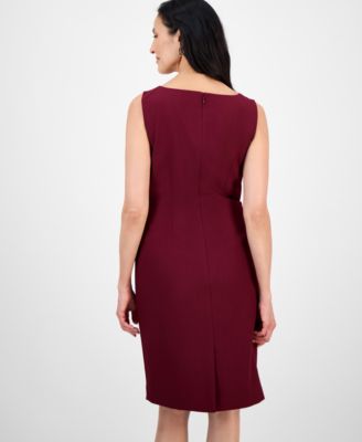 Women's Topper Jacket & Sleeveless Dress Suit Set, Regular & Petite