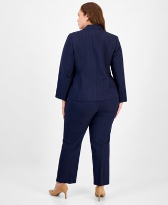 Women's Notch-Collar One-Button Pantsuit Set