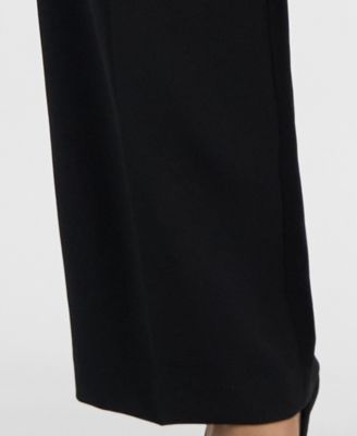 Plus Size Framed Plaid Belted Wide-Leg Pantsuit Set