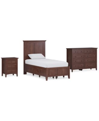 Hedworth Twin Storage 3-Pc. Set (Bed, Dresser & Nightstand)
