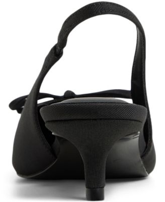 Women's Azizza Sling-Back Bow Kitten Heel Pumps
