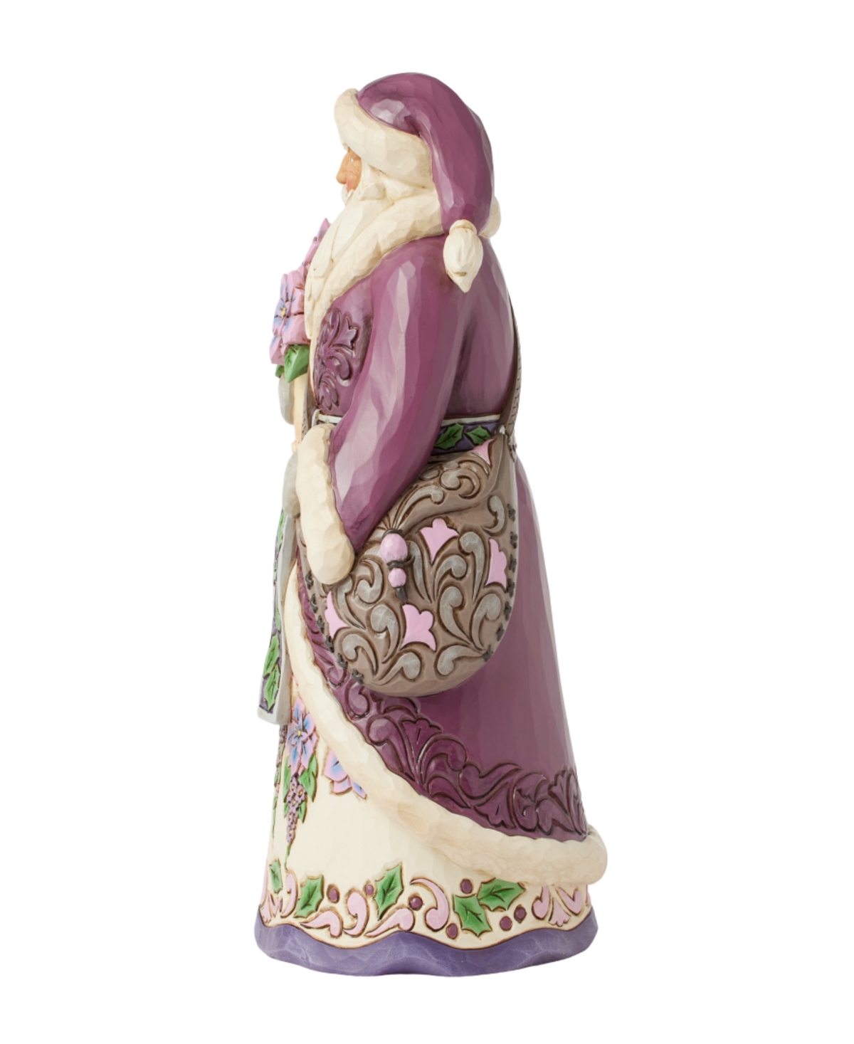Jim Shore Purple Santa Figurine In Multi