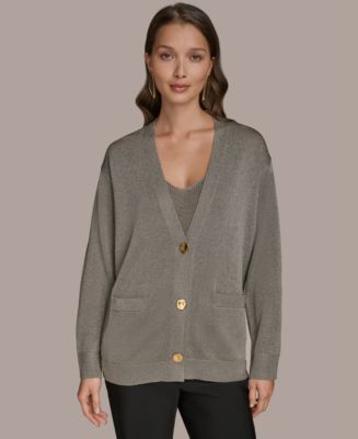 【139,650円】Donna Karan カーディガン　ナイロン&レーヨン 139,】Donna Karan カーディガン ナイロン&レーヨン
