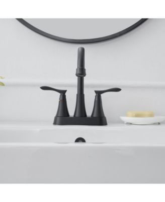 4 in. Centerset 2-Handle High-Arc Bathroom Faucet