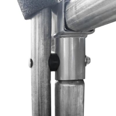 Universal Trampoline Replacement Enclosure Poles Accessories with Clamp and Hardware Fits 6 Straight Poles Trampoline