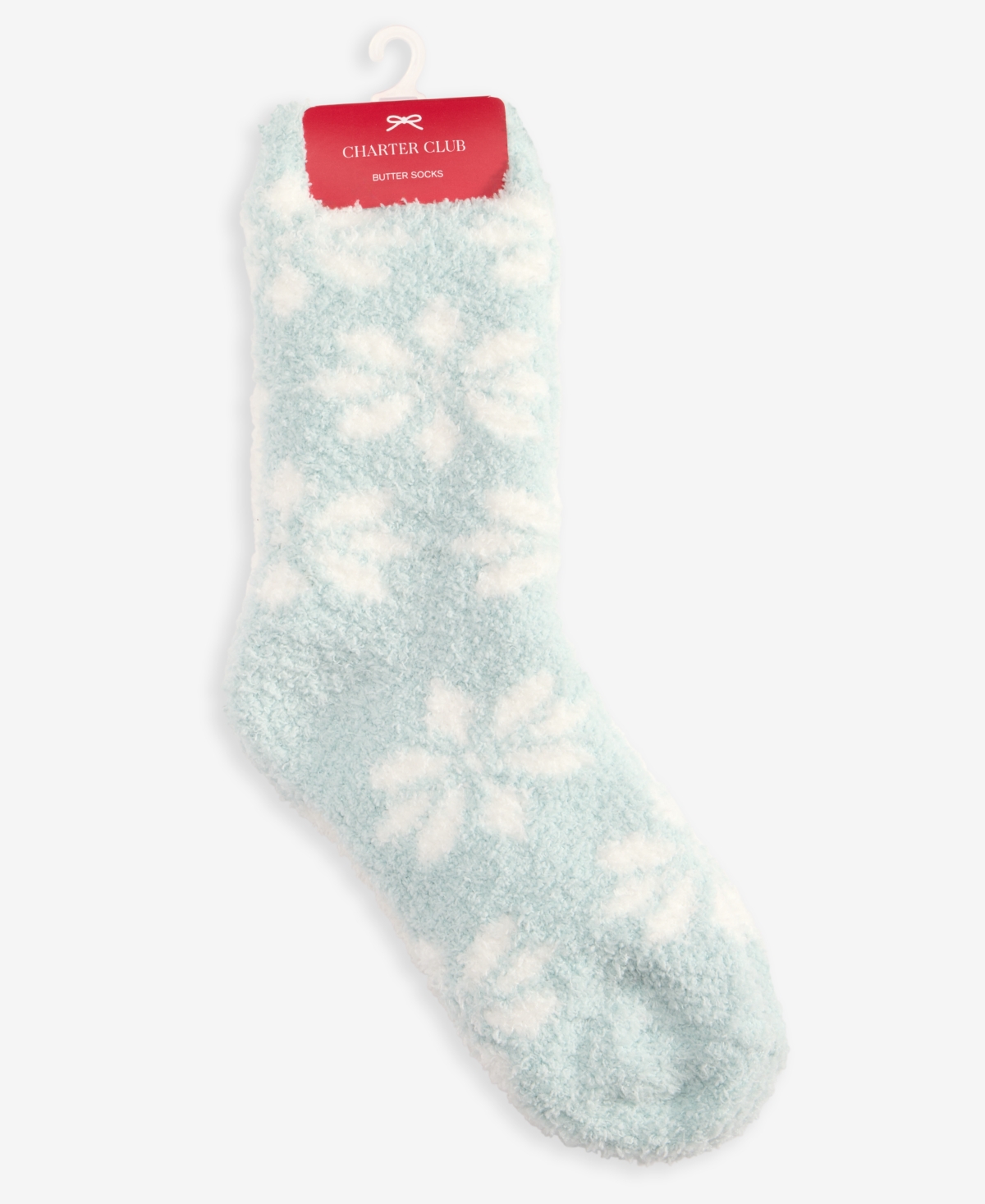 Charter Club Women's 2-pk. Fuzzy Butter Socks, Created For Macy's In Blue