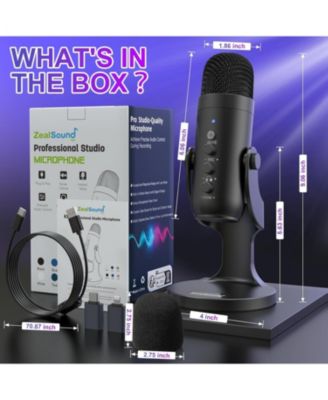 USB Condenser Microphone k66 and d65p Furry Cover Bundle