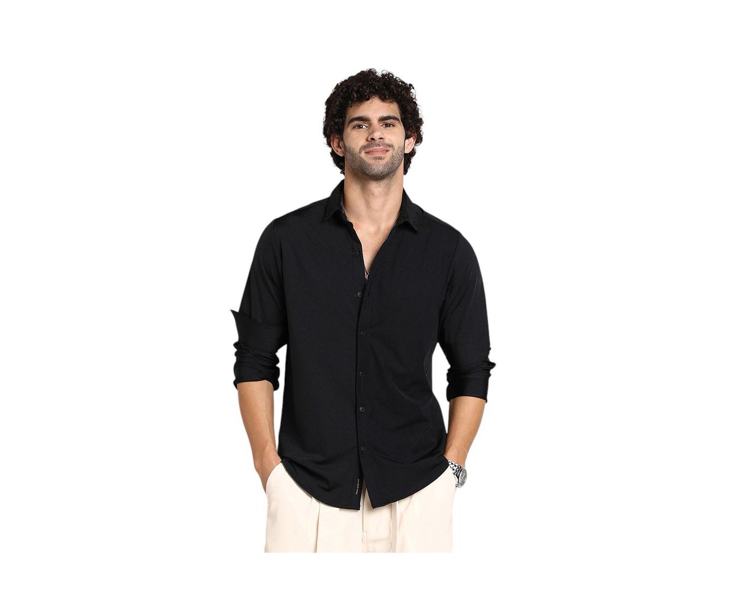 Men's Onyx Black Everyday Solid Shirt