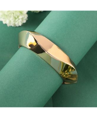 Metallic Wave Bangle Bracelet