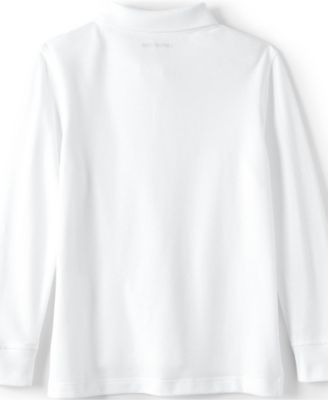 Girls Long Sleeve Mesh Polo Shirt