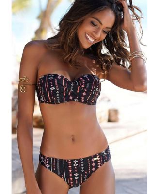 Women's Pattern Bandeau Bikini Swimsuit Top Bra Sizing