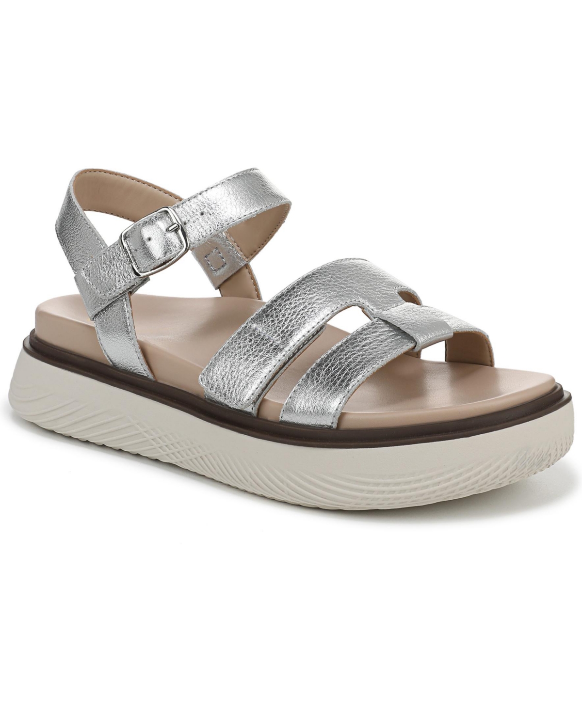 Womens Solana Strappy Sandals - Gold leather