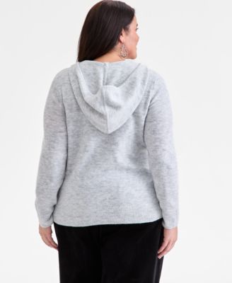 Plus Size Hooded Luxsoft Sweater