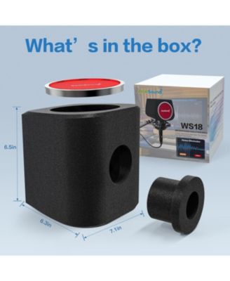 USB Condenser Microphone k66 and ws18r Pop Filter Bundle