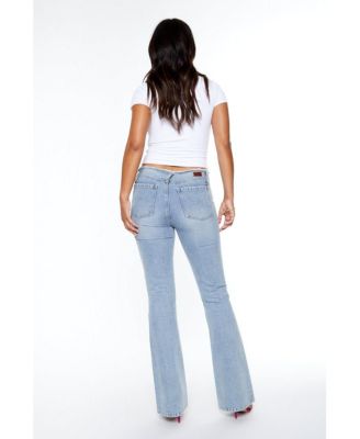 Women's Y2K Cutoff Waist Bootcut Jeans