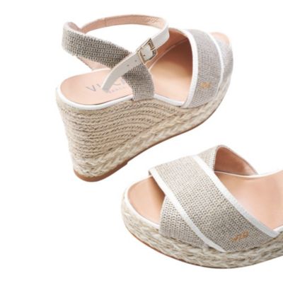 Women's Empuria Canvas Espadrille Sandal Wedges Ankle Strap
