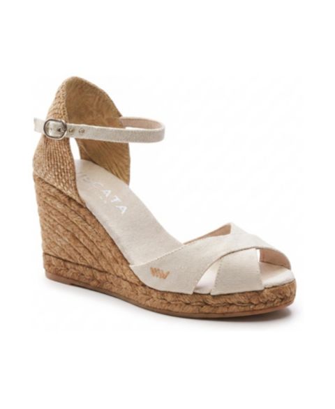 Женские сандалии VISCATA Aiguablava Canvas Espadrille Sandal, цвет: Бежевый