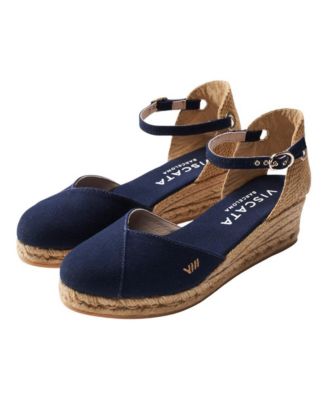 Women's Pubol Canvas Espadrille Wedges Ankle Strap