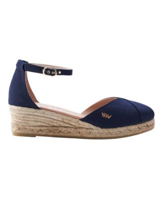 Women's Formiga Canvas Espadrille Wedges Ankle Strap