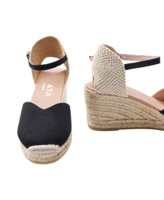 Reus Canvas Espadrille Wedges