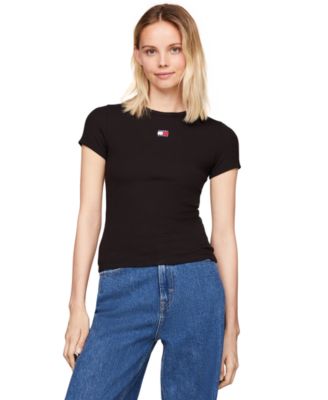 Tommy Jeans - Women's Badge Logo Ribbed T-Shirt