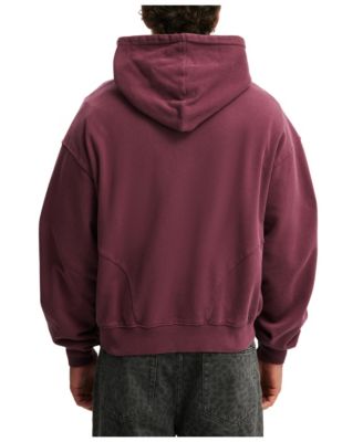 Men's Cropped Zip Up Hoodie