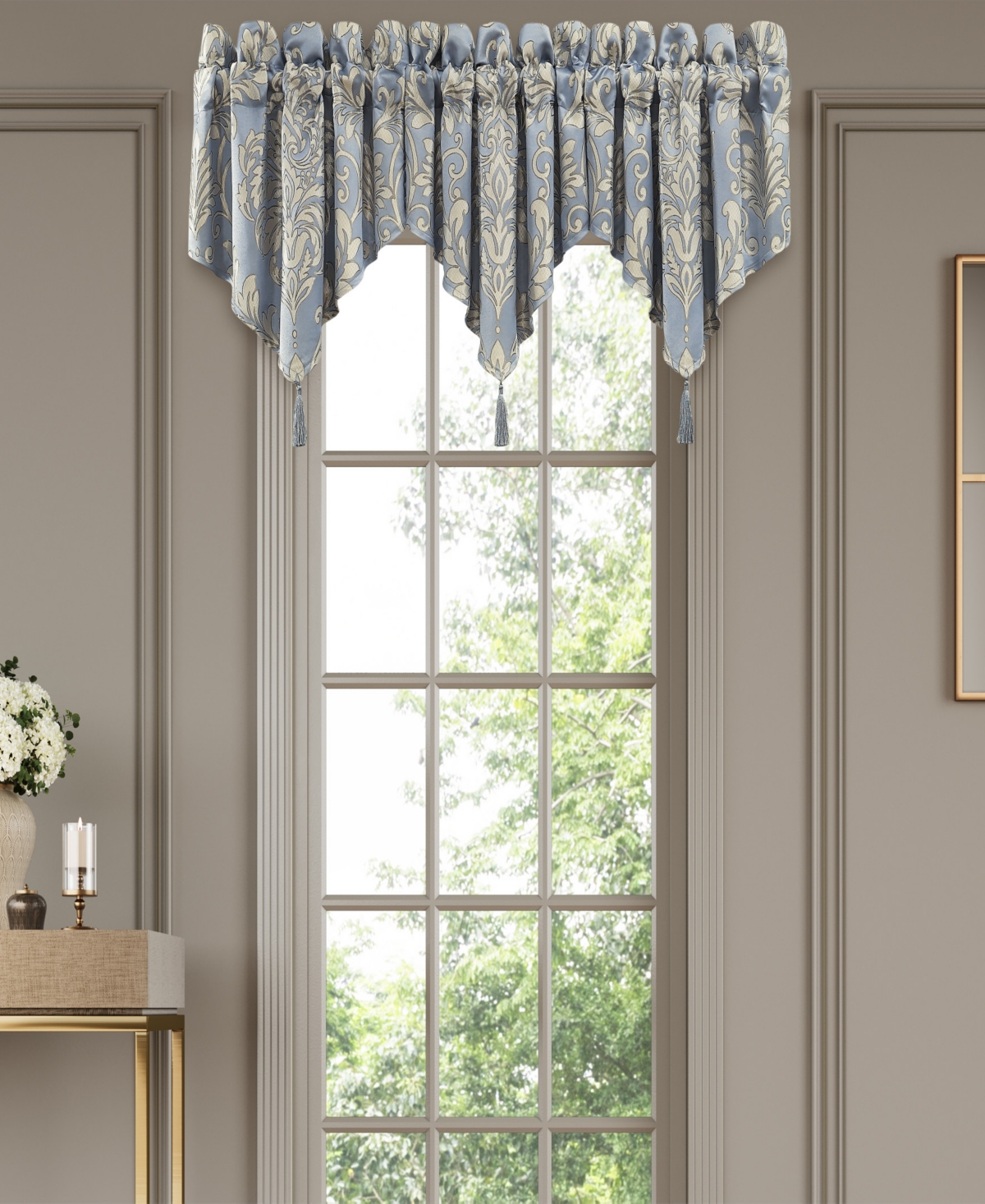Lorenzo Window Ascot Valance, 40" x 21" - Blue