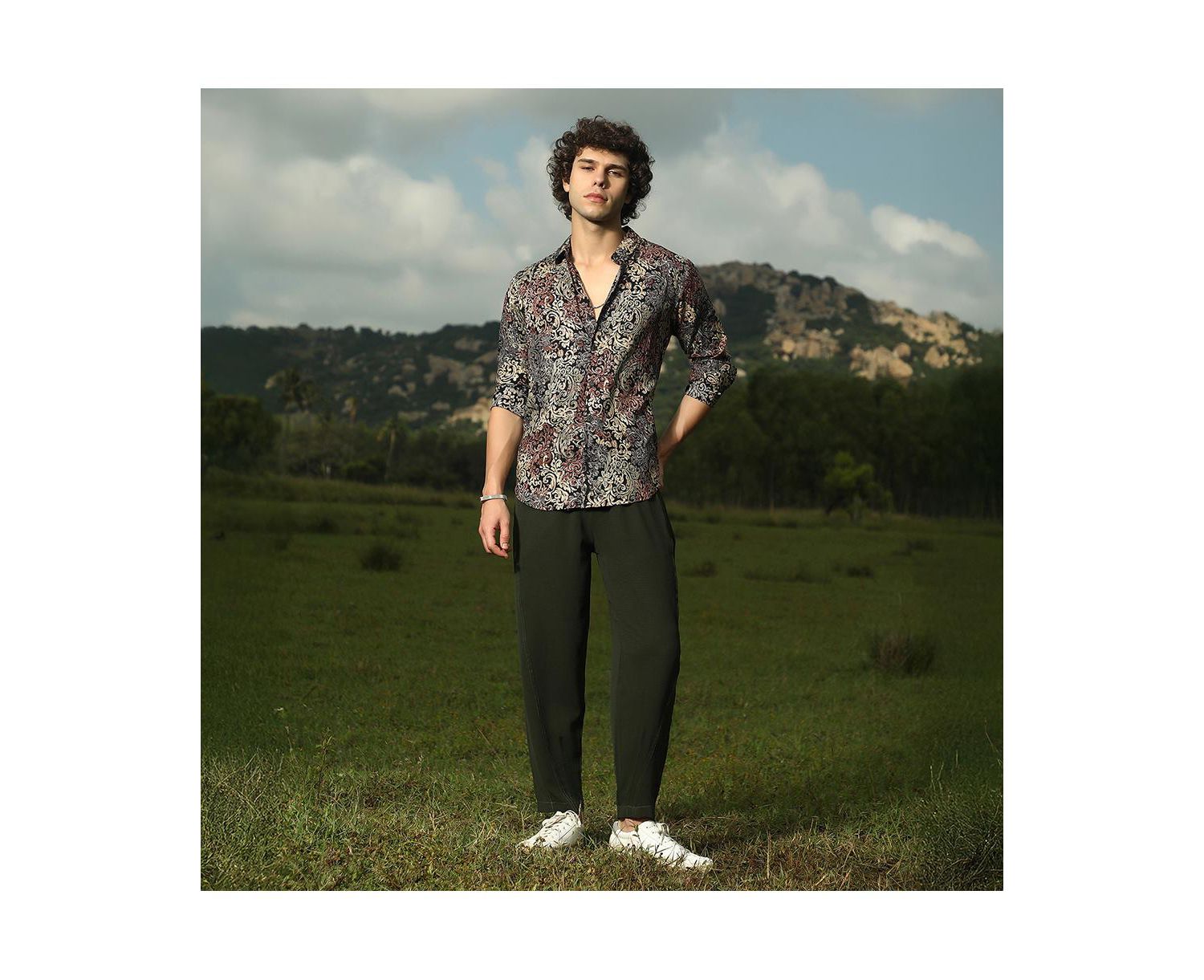 Men's Multicolour Regal Foliage Shirt