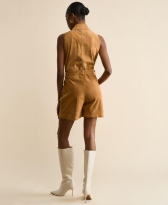 Women's Suede Romper, Created for Macy's