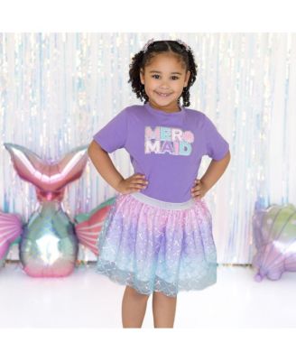 Baby Girls Sparkling Mermaid Tutu Skirt