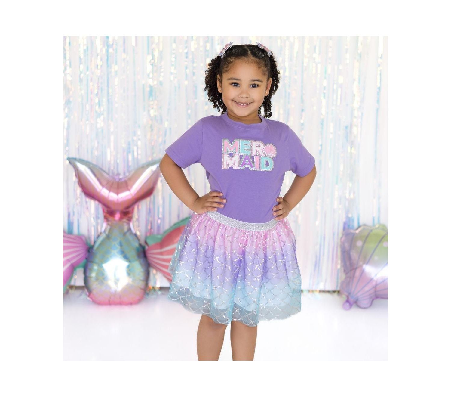 Baby Girls Sparkling Mermaid Tutu Skirt
